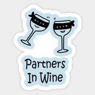 Partners In Wine Pocket Sticker